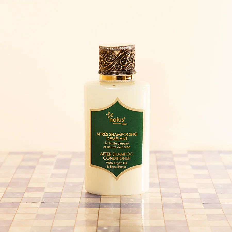 Après-shampoing démêlant à l'huile d'argan et au beurre de karité